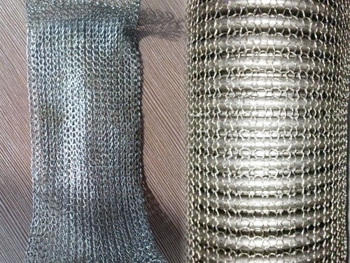201 304 316 Compressed Knitted Wire Mesh Of Stainless Steel Wire Customized