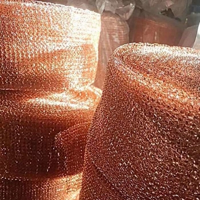 Stainless Steel Knitted Gas Liquid Filter Wire Mesh For Oil Water Separation