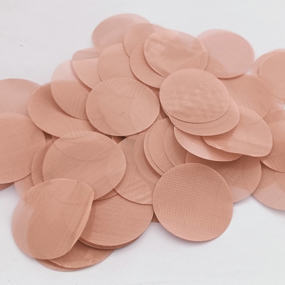 15m het de Filterscherm Mesh Round Disc Rust Resistance van de Koperextruder